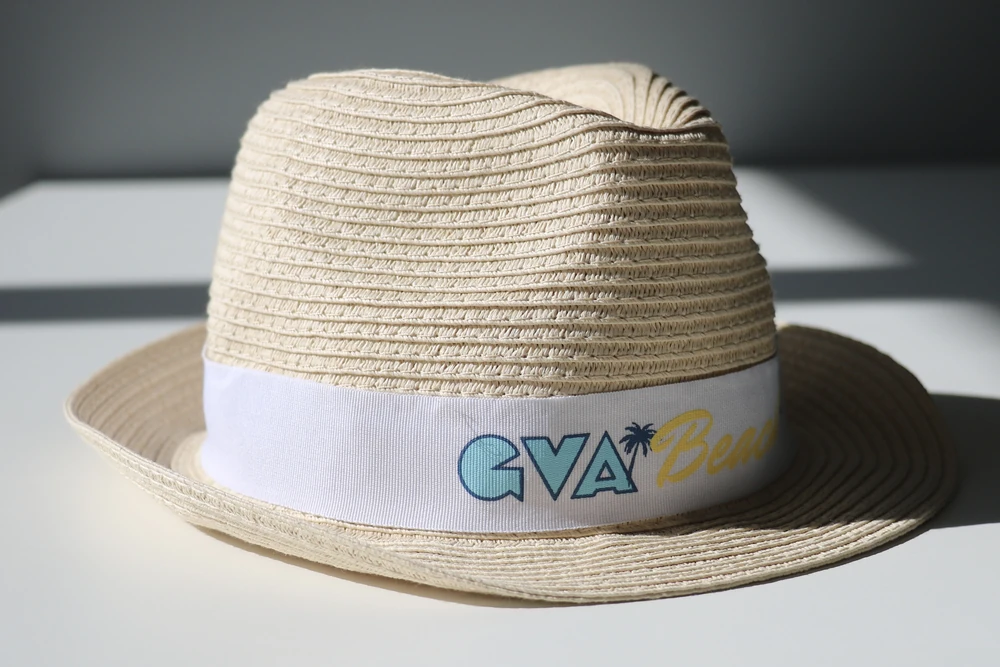 chapeau-paille-personnalise-gva-beach Chapeau avec ruban personnalisé GVA Beach