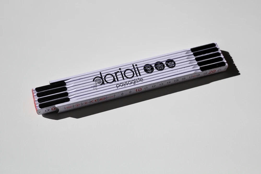 metre-pliant-personnalise-darioli Mètre pliant personnalisé Darioli paysagiste